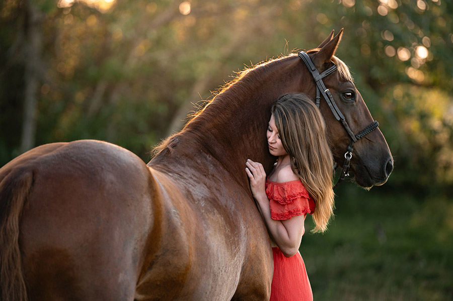 woman and horse